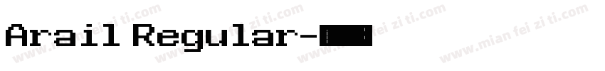 Arail Regular字体转换